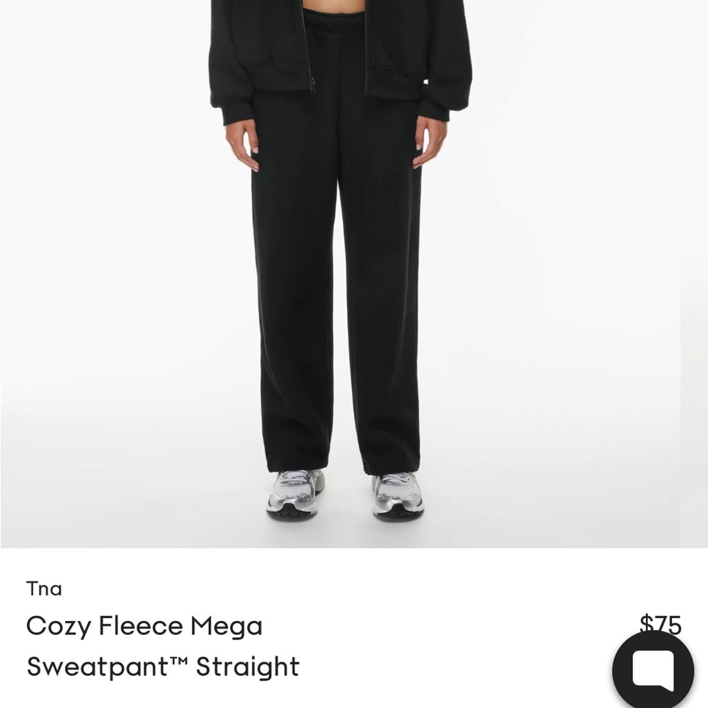 Aritzia Tna Cozy Fleece Mega Sweatpant Straight XS